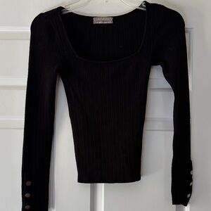 Urban Outfitters Black Ribbed sweater
